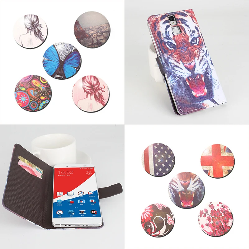 Окрашенный модный качественный оригинальный для Pepsi P1S кожаный чехол левый