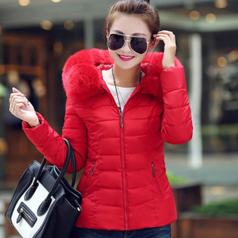 2018 новая зимняя мода с капюшоном большой толстый теплый хлопковый шерстяной