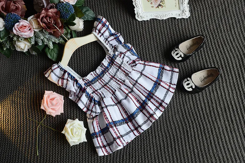 Tsummer новая мода детские наборы девушка топ комплект одежды девушки майка