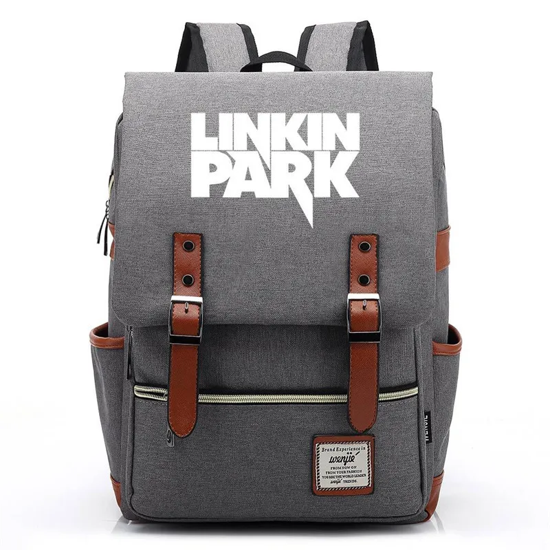 Style 5 14 16 дюймов Linkin Park Группа звезда школьная сумка Bookbag женский рюкзак Мужчины Мальчики Девочки ученики ноутбук сумка на ремне с пряжкой откидная крышка - Цвет: Style 5
