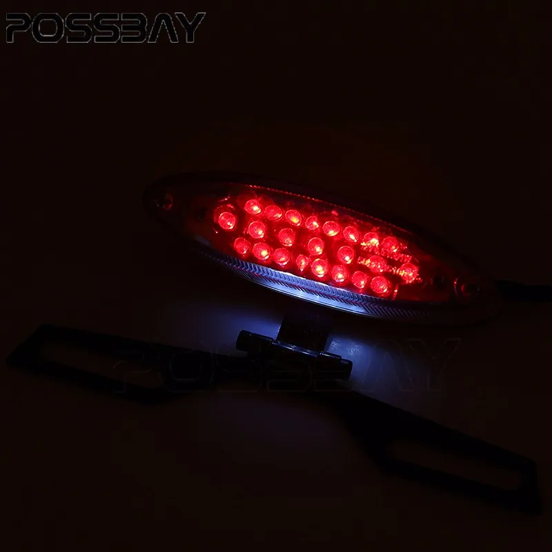 Задний светодиодный фонарь POSSBAY для мотоцикла задний стоп сигнал Мотоцикла Suzuki