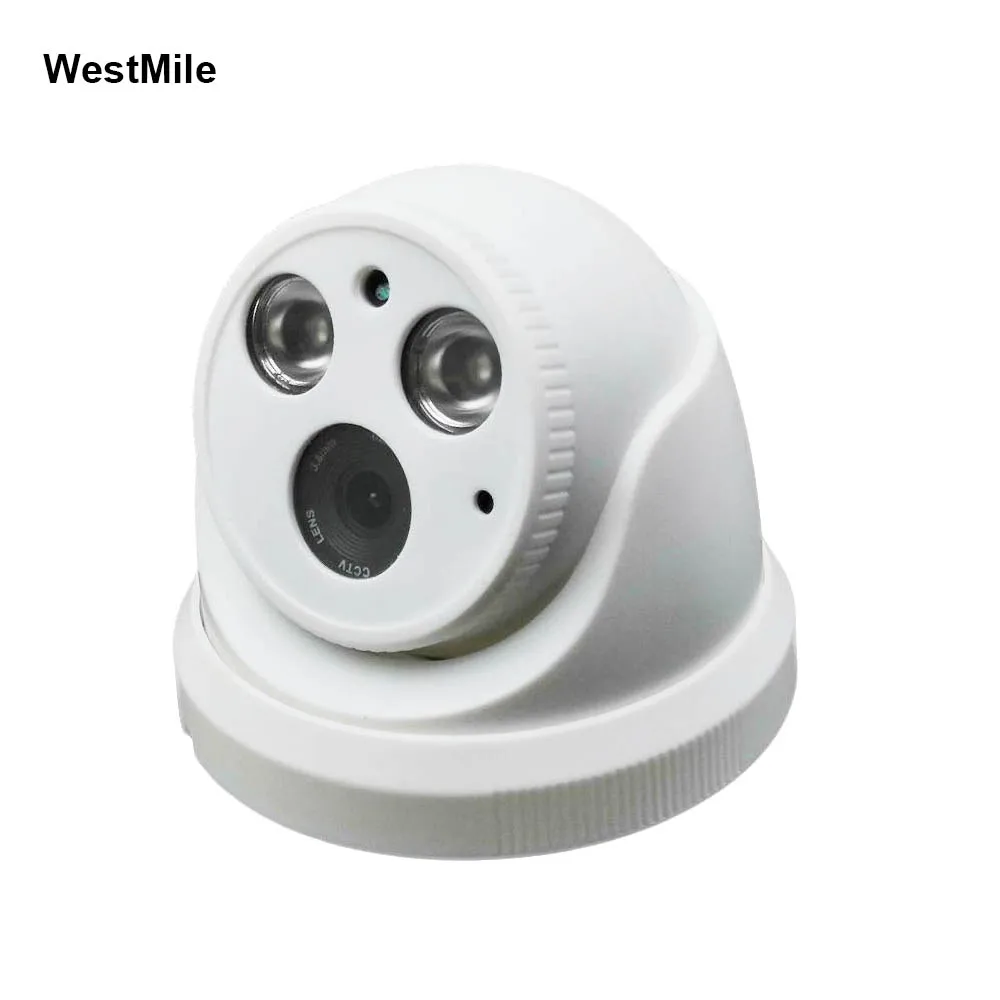 WestMile H.265 4.0MP IP камера POE аудио ONVIF P2P сеть Крытый купол ночного видения XMEye