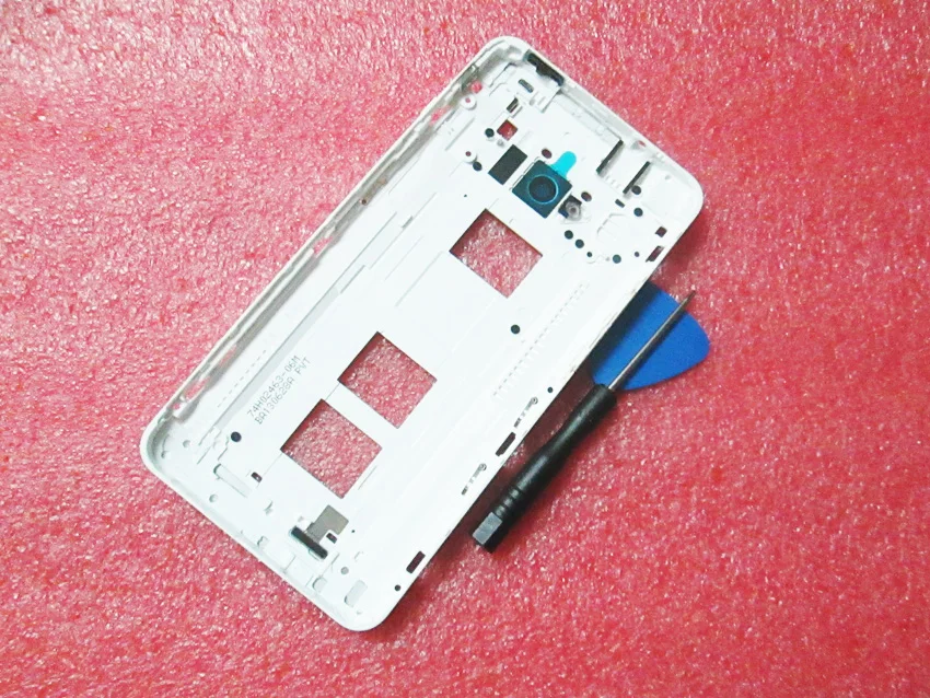 Для HTC One 802w 802t 802d (две Sim карты) Средняя рамка корпуса чехол + Боковая кнопка задняя