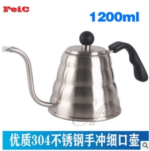 FeiC 1 шт. л V60 стильный Чайный И Кофейный капельный чайник из нержавеющей стали с