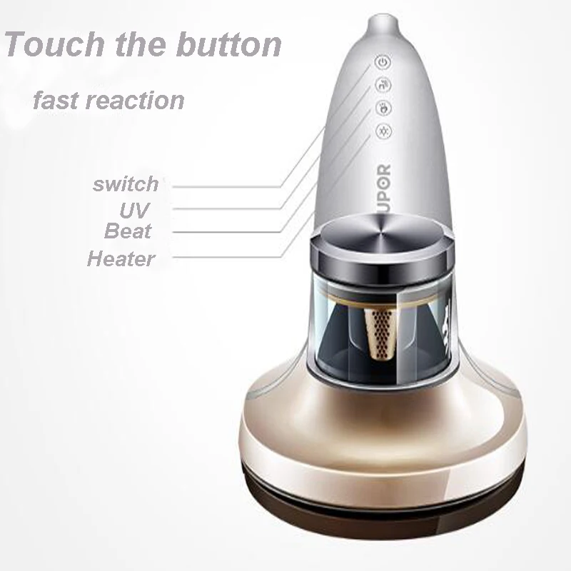 Household Handheld Vacuum Cleaner Mute Dust Mite Collector Controller UV Predator VCS25C-05 | Бытовая техника