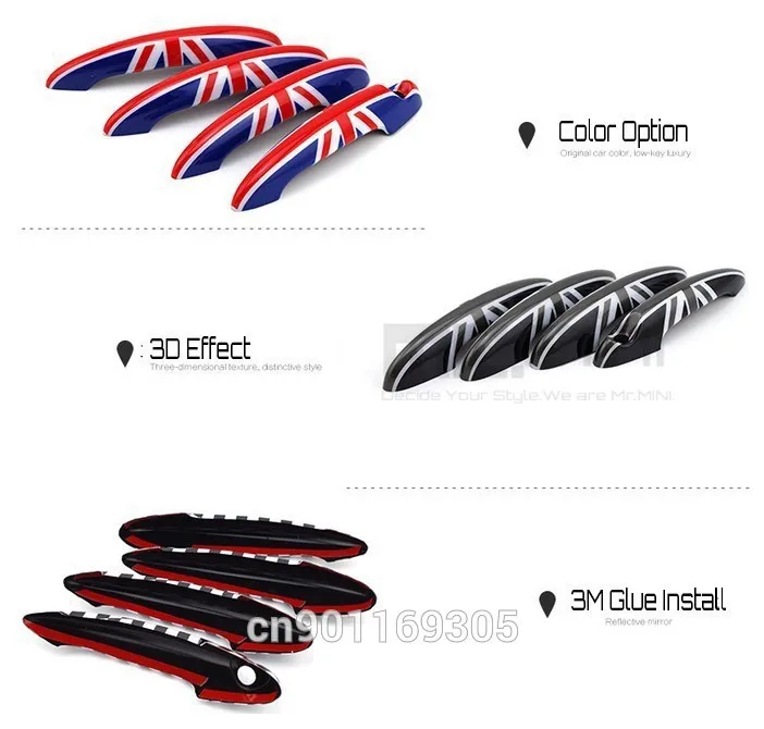Корпус ручки двери TTCR IICar пластиковая крышка из АБС пластика для Mini Cooper S Countryman