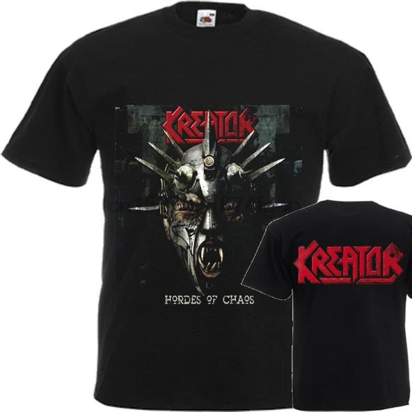 Новая футболка HORDES OF CHAOS от THRASH металлический ремешок KREATOR DTG печатный TEE-S6XL |