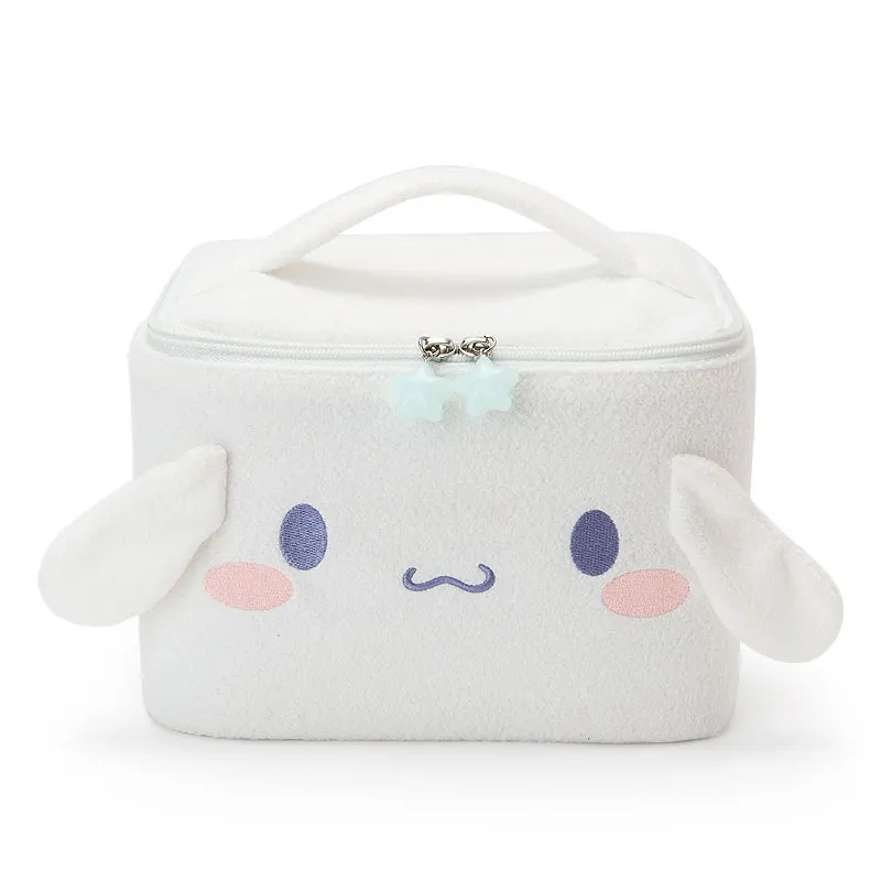 Милая мультяшная косметичка Cinnamoroll с изображением белой собаки, косметичка с зеркалом, женский красивый чехол, сумки для хранения туалетных принадлежностей, сумка для путешествий