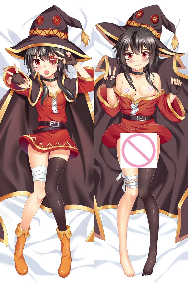 Последняя новинка 2016 года популярная наволочка аниме KonoSuba sexy girl Aqua Megumin Wiz для