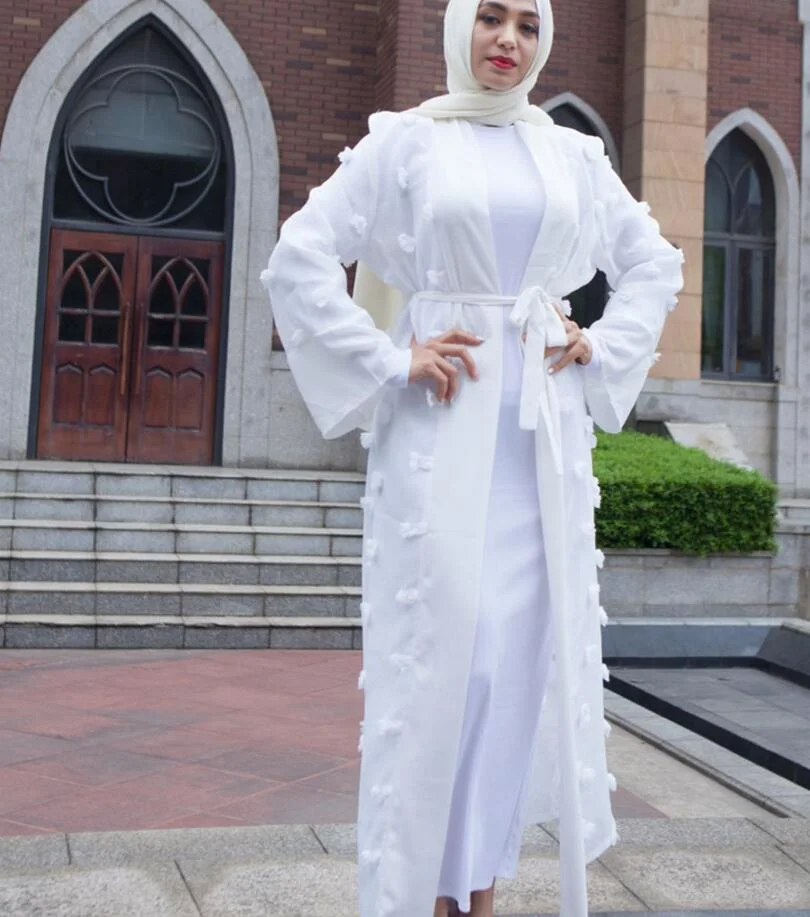 2018 модная Аппликация женские мусульманские платья абайя Ближний Восток длинные