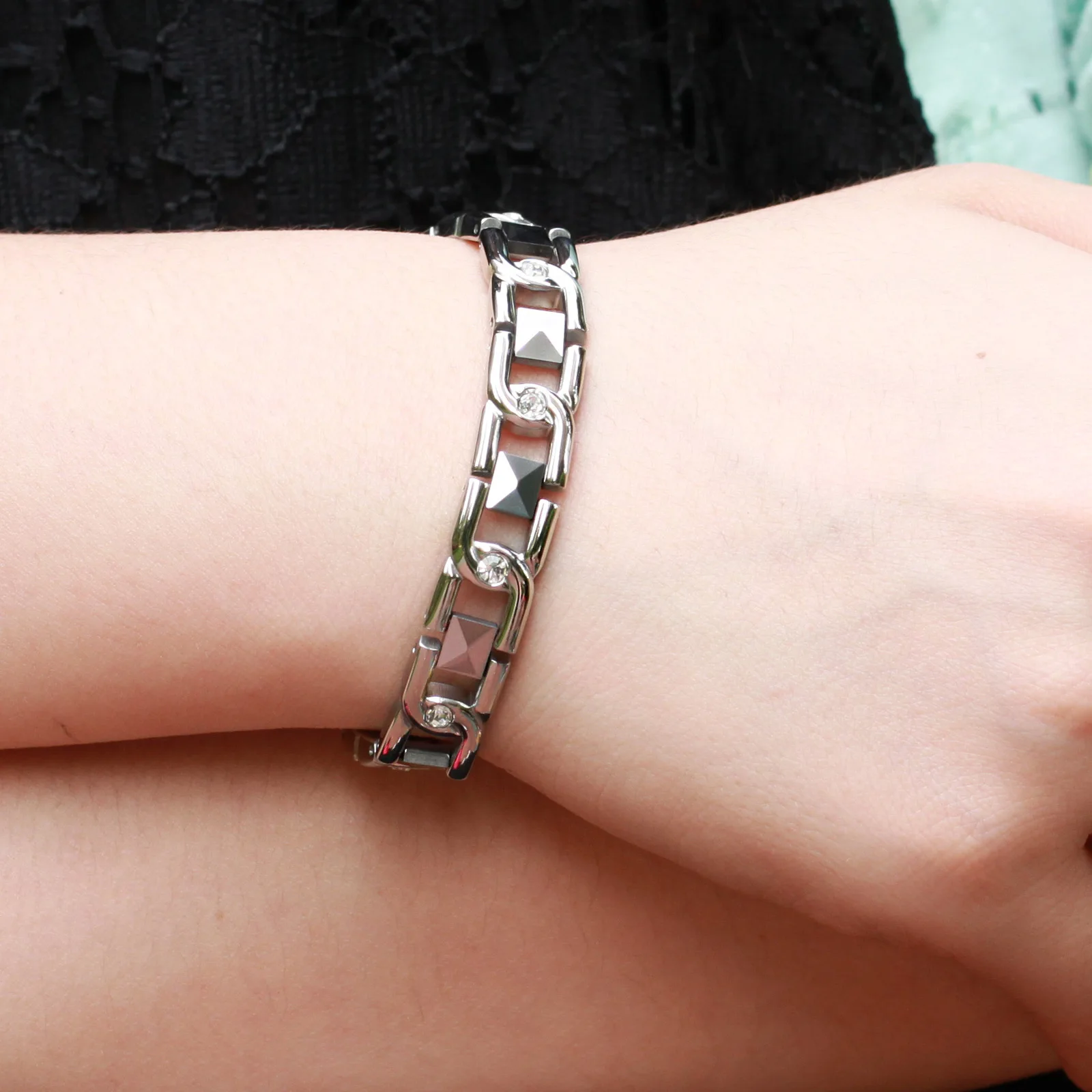 Магнитная энергия здоровья Jewelry Вольфрам пара браслет Любители Браслеты|couple