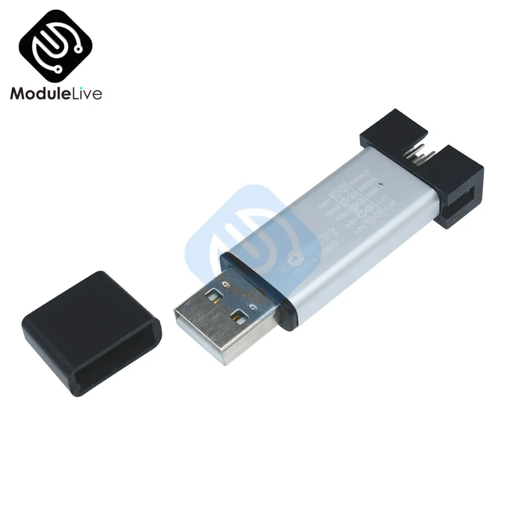 ST LINK Stlink ST-Link V2 Mini STM8STM32 симулятор скачать программист Программирование с крышкой
