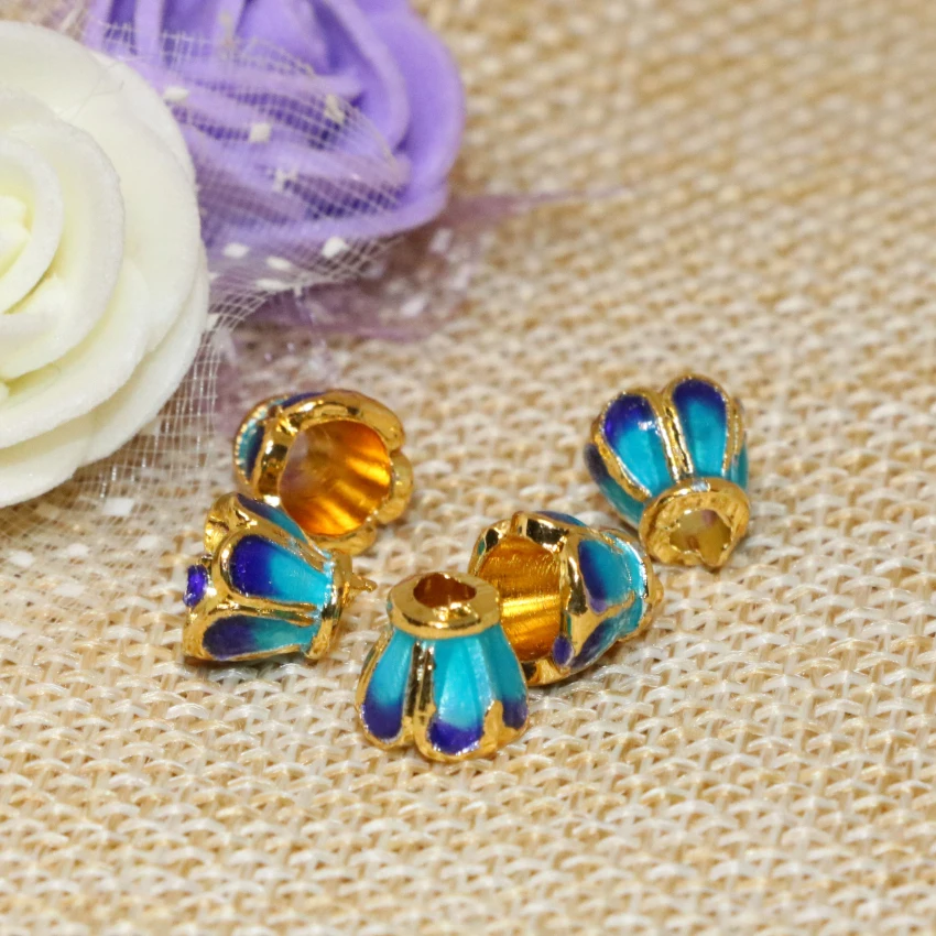 5 шт. эмалевые колпачки для фотографий 7 мм | Украшения и аксессуары