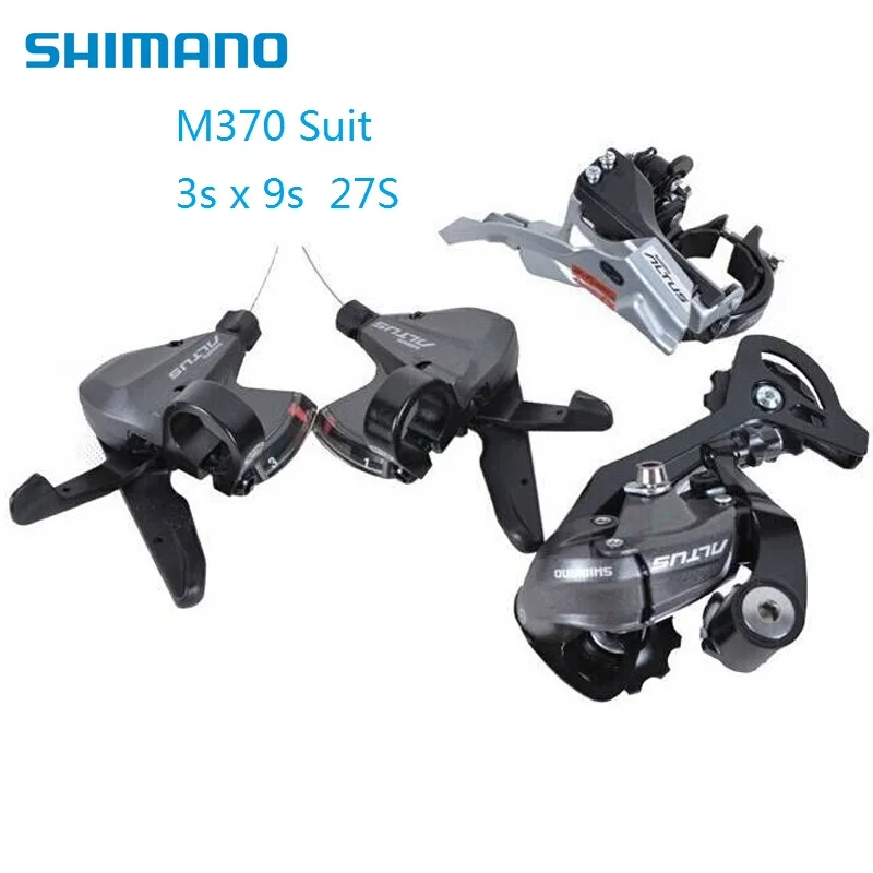 Велосипедный переключатель 3S 9S 27 скоростей SHIMANO LTUS M370 костюм Передний Задний S