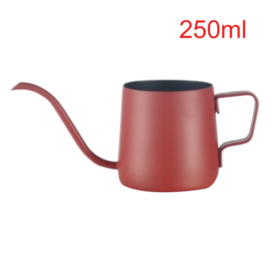 250ml Red 1 шт 250/350 мл нержавеющая сталь Форма гусиной шеи ручной капельный кофейник носик длинный рот чайник кофеварка - Цвет: 250ml Red