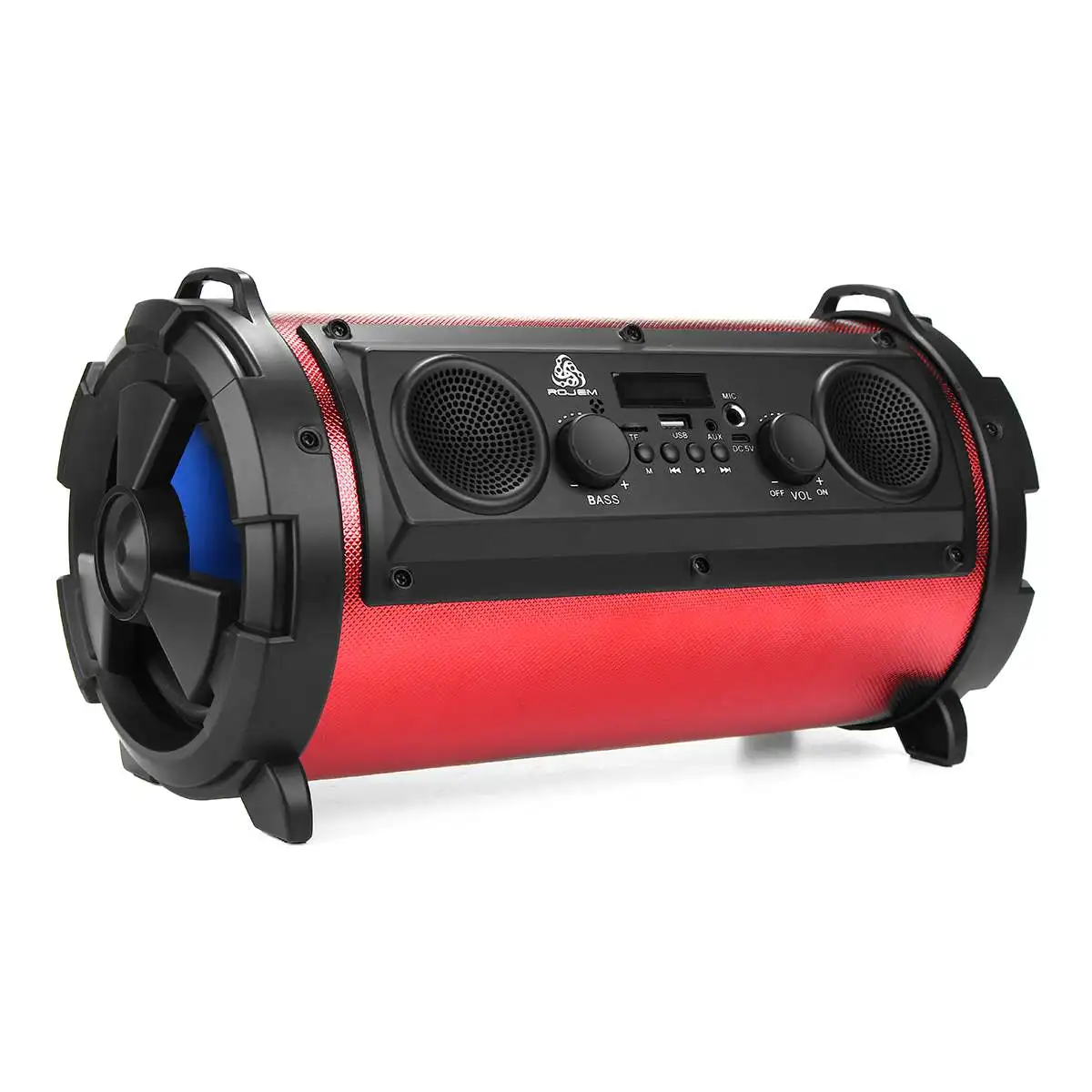 Красный Hifi Открытый Портативный беспроводной bluetooth динамик 15 Вт Move KTV 3D Стерео тяжелый бас сабвуфер FM TF AUX USB Lound Динамик - Цвет: Красный