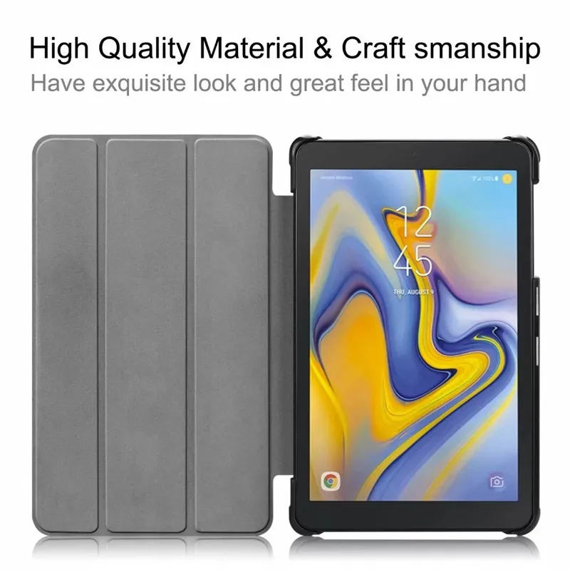 Slim Print PU Leather Stand Case For Samsung Galaxy Tab A 8.0 T387 SM-T387 2018 inch Magnetic Smart Tablet Cover+Film+Stylus | Компьютеры