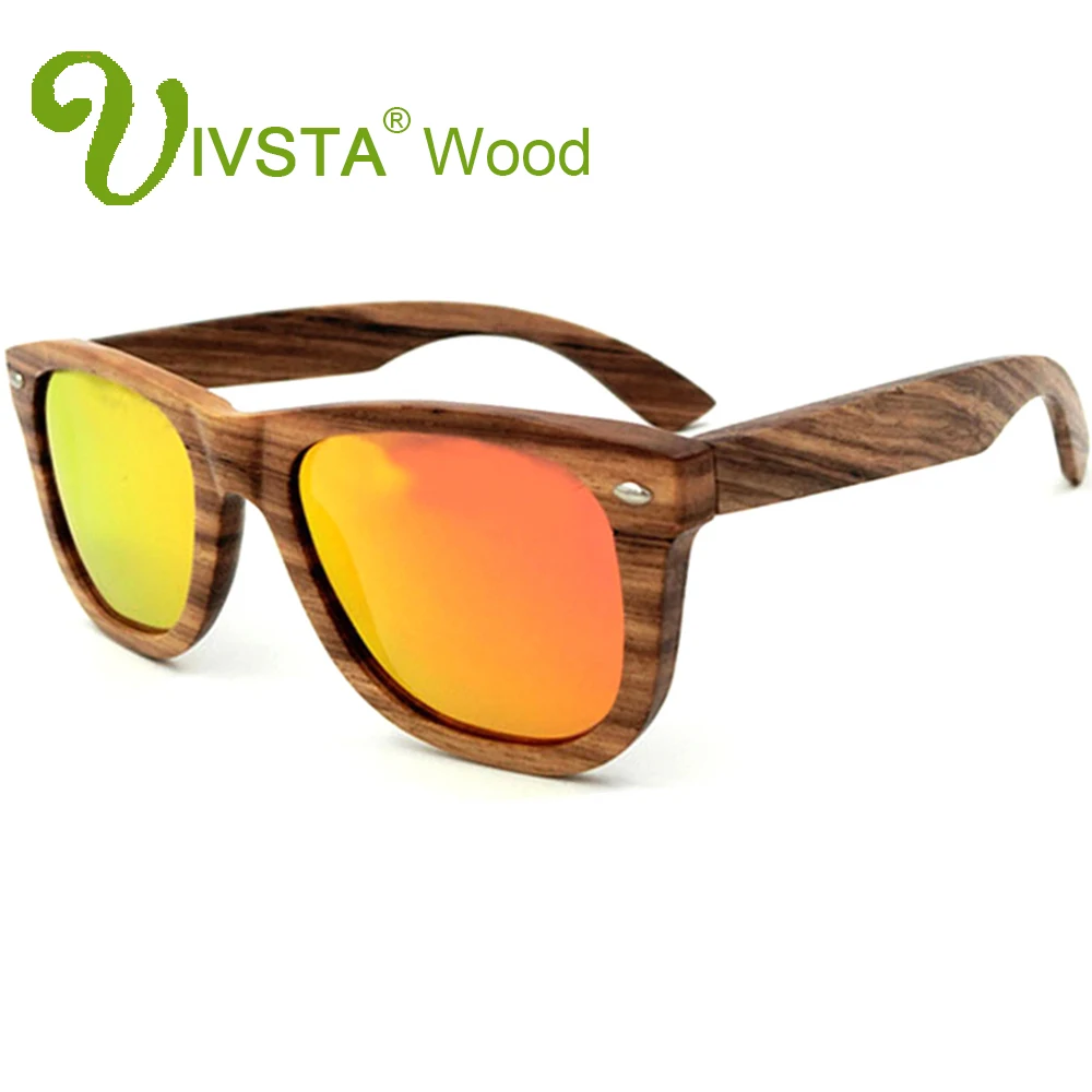 

IVSTA Real Zebra Wood Sunglasses Wood Frame Sunglasses Men Polarized Lenses Polaroid Women Handmade Wholesale Custom Logo OEM