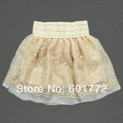Fashion sweet charmming vintage mini skirt knee length beige short lace skirts EMS free shipping | Женская одежда