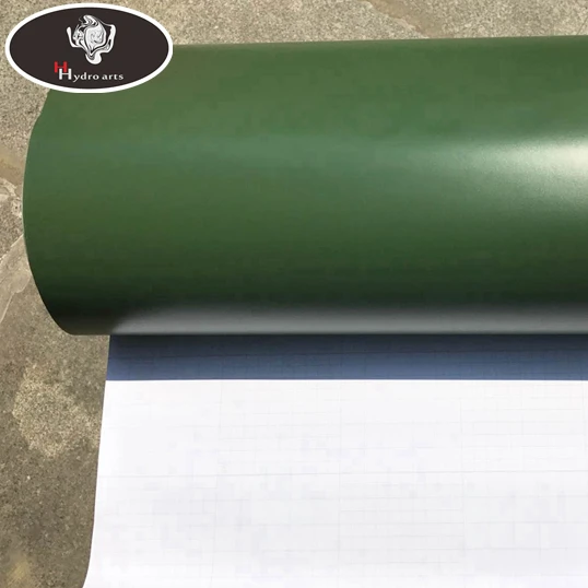 19.68''x59.84'' 50cm x 152cm Free shipping!!Waterproof Army Green Vinyl Sticker Car Wrap Styling Air bubble free |