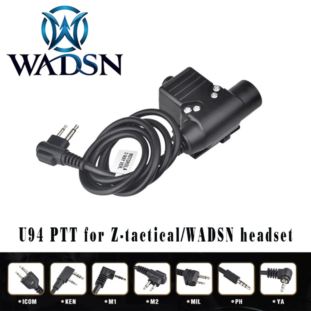 Наушники WADSN Airsoft U94 PTT для KENWOOD портативная рация адаптер радио BaoFeng с поддержкой