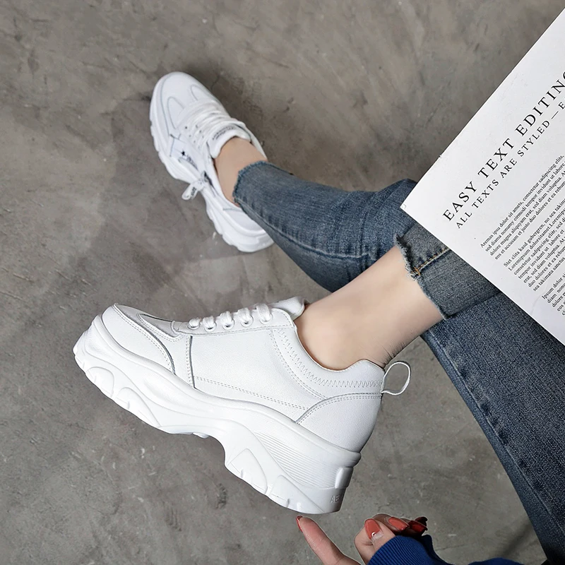 Повседневная женская обувь на молнии кроссовки массивной платформе zapatos De Mujer из