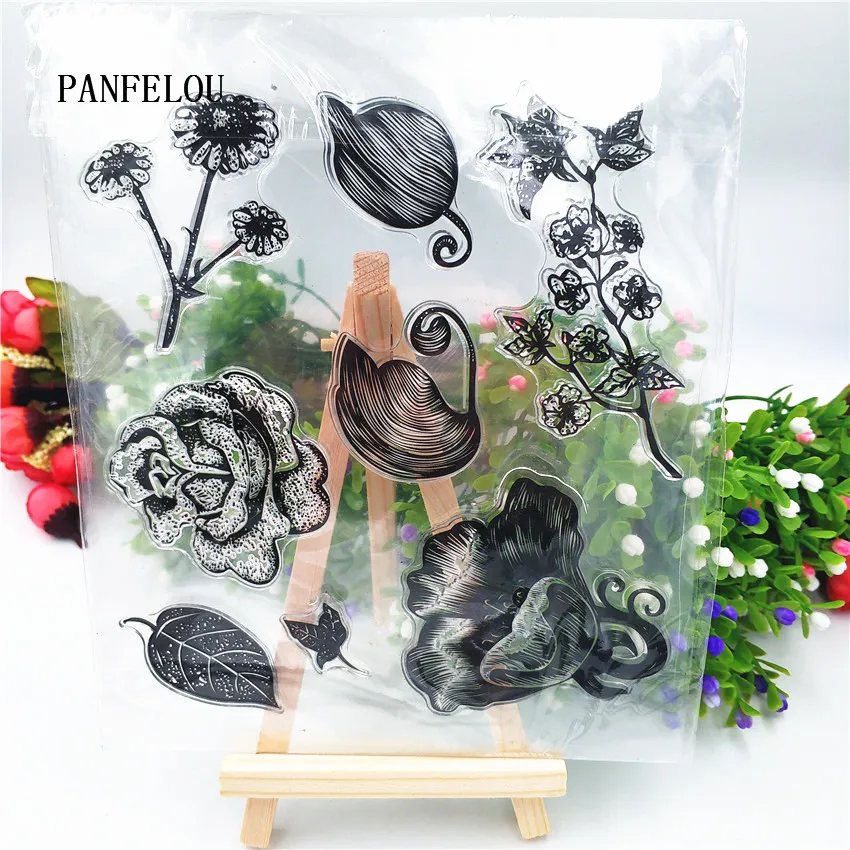 PANFELOU клумбы прозрачный силиконовый штамп/печать DIY Скрапбукинг/фотоальбом