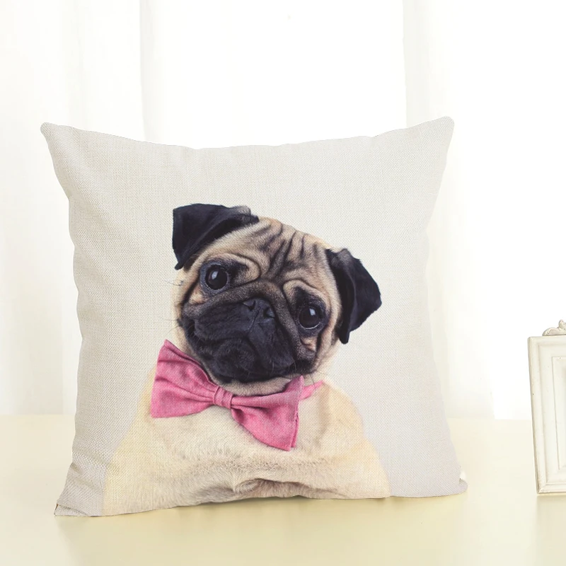 Новая шляпа серии собака украшение дома диван Подушка наборы хлопок лен | Дом и