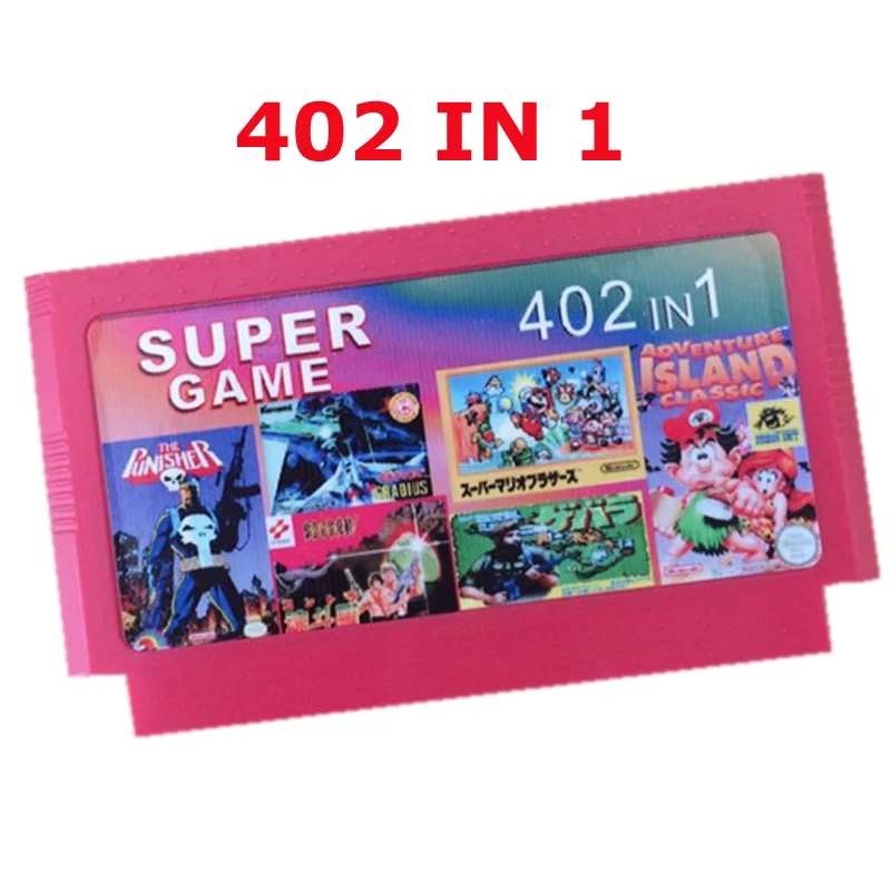 

Hot selling 8 bit game cartridge best gift for children ---------- 402 in 1 game cart