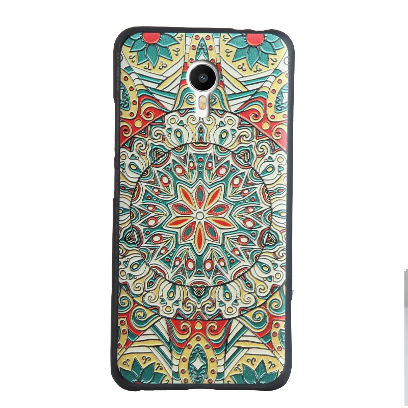 IVCE Для Meizu Note3 случае 3D Рельефа живопись мягкая Кремния задняя крышка для экран