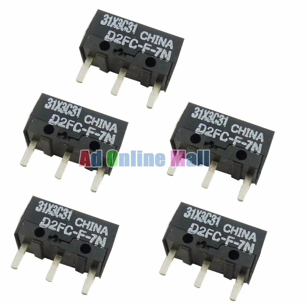 5 шт./лот новинка OMRON Mouse Micro Switch кнопка для мыши с рисунком возможностью включения