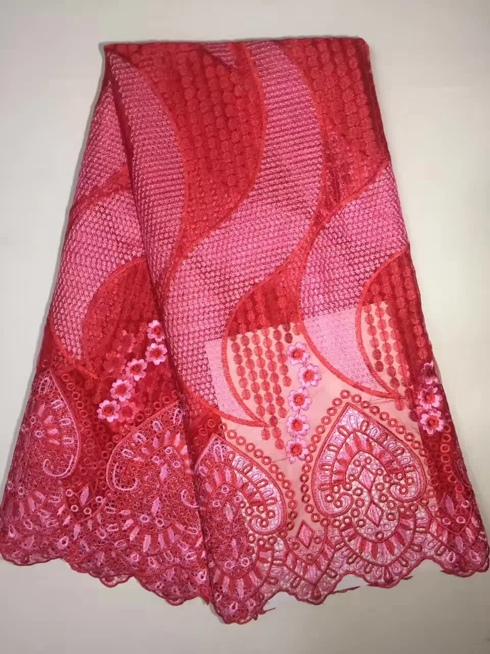 Оптом дешево африканских Кружево ткань цвет небесно синий высокого качества