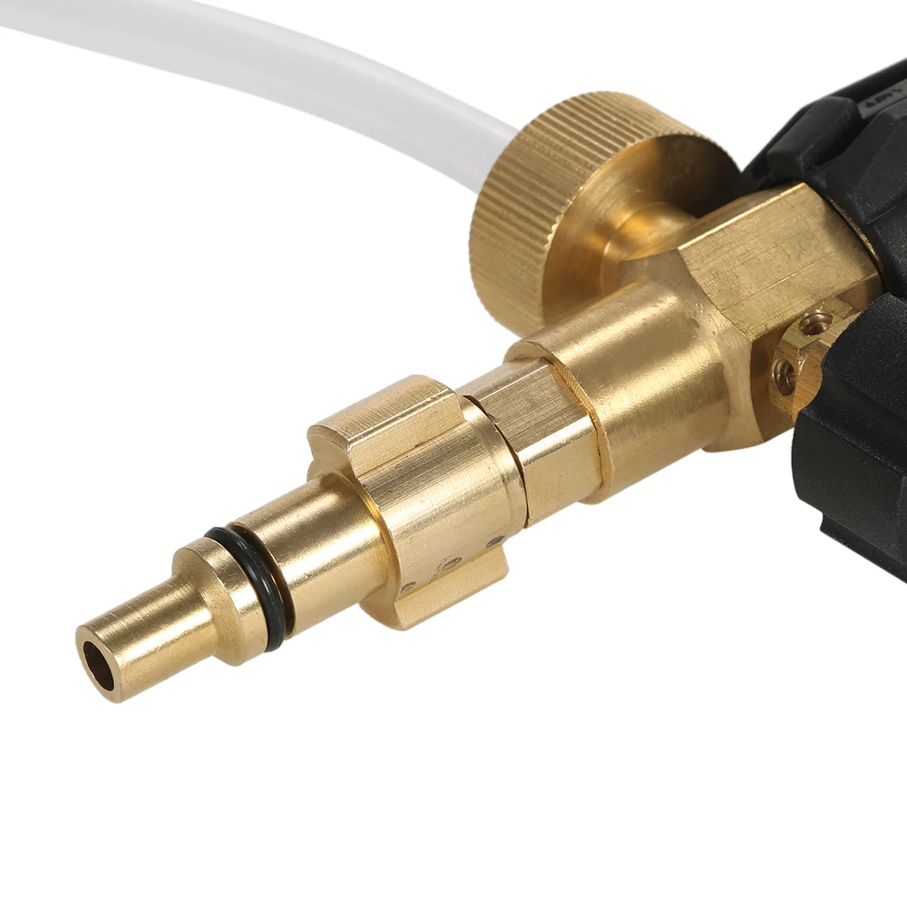 Регулируемая пенная насадка пенораспылитель для шлангов моек высокого давления
