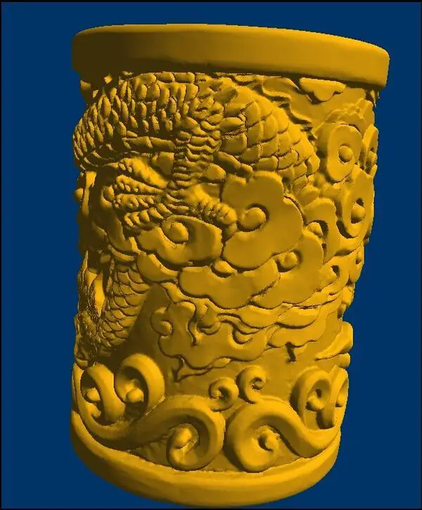 3D модель рельеф для ЧПУ в формате STL ручка животных контейнер держатель ручки