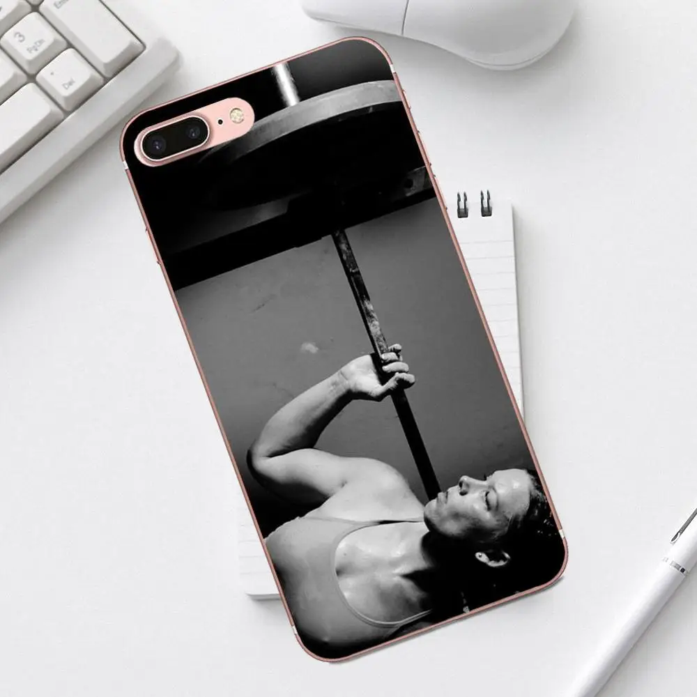 TPU милый чехол для iPhone X XS Max XR 4 4S 5 5C SE 6 6S 7 8 Plus Galaxy A3 A5 J1 J3 J5 J7 2017 Crossfit женщин