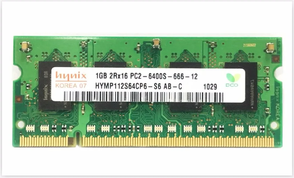 Hynix чипсет NB 1 ГБ 2G B 4 Гб PC3 DDR2 667 МГц 800 5300s 6400s лэптоп ноутбук память Оперативная память SO-DIMM 1g 2G 4g 667 800 МГц