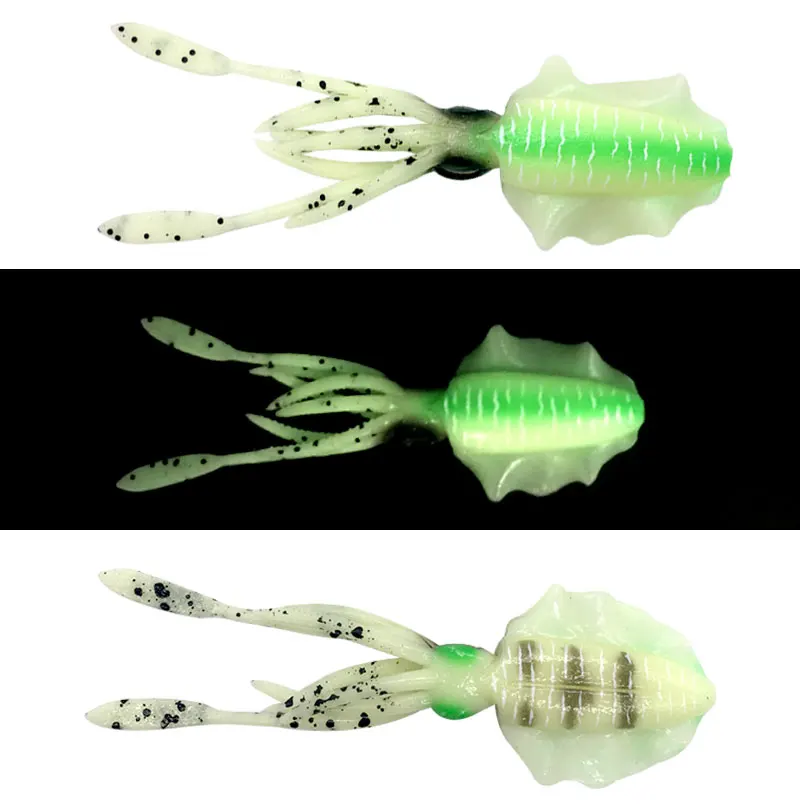 

17g 14.5cm fishing Soft Lure UV Luminous squid jigs lure Fishing Lures octopus lure pesca calamar Sea Fishing Wobbler Bait