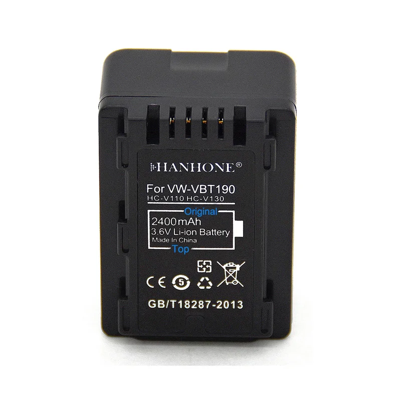 2400 мА · ч VW VBT380 VBT190 Аккумулятор для Panasonic HC V720 V727 V730 V750 V757 V760|Цифровые аккумуляторы|