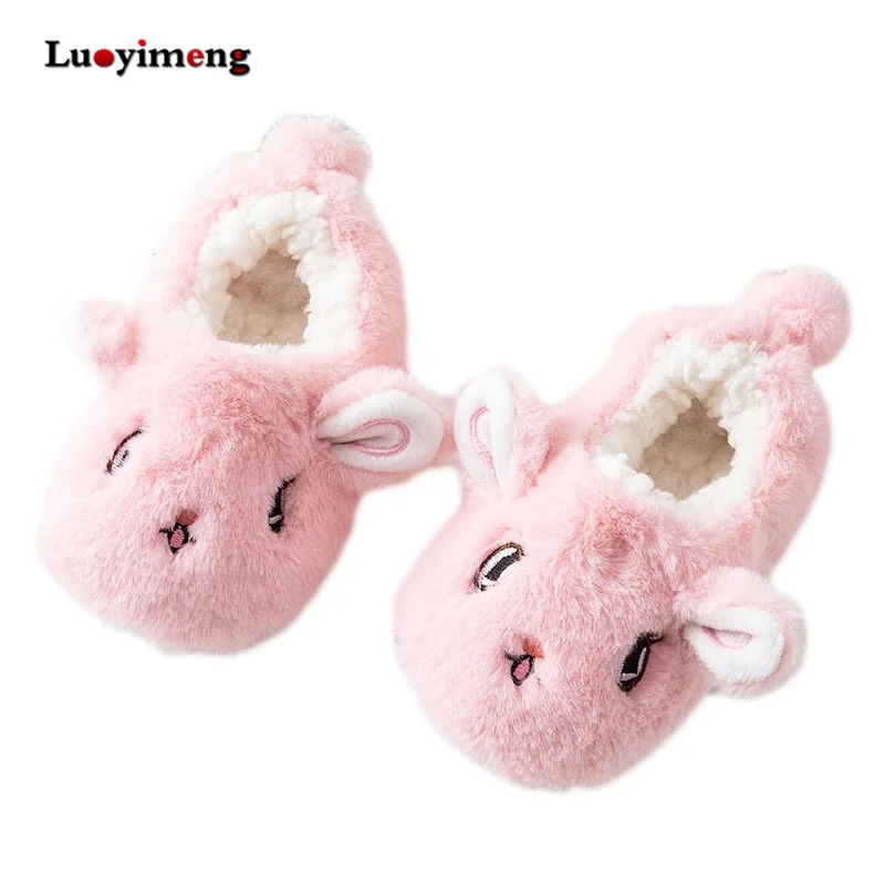 Обувь для младенцев детская зимняя шлёпанцы женщин мягкая мальчиков домашняя