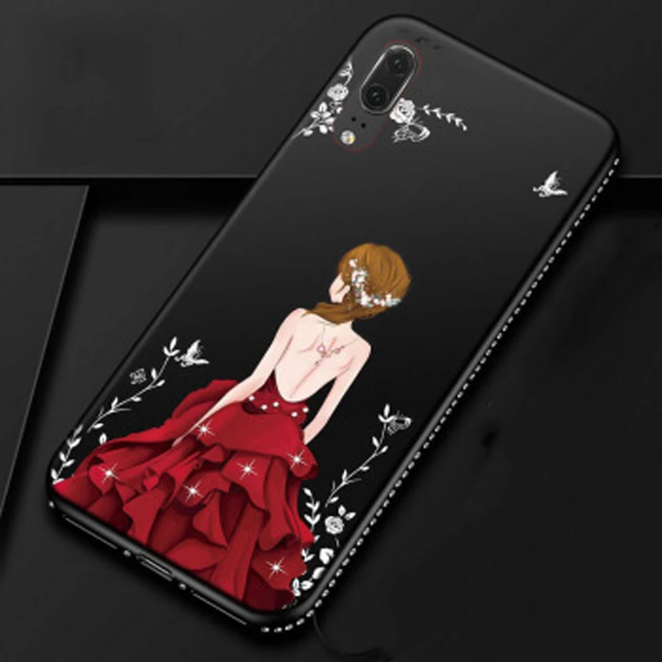 Чехол Honor 8X из ТПУ для свадебного платья блестящий чехол mate 20 Pro 10 9 P20 Lite 8 7X 6X 5X MAX 8C 7C