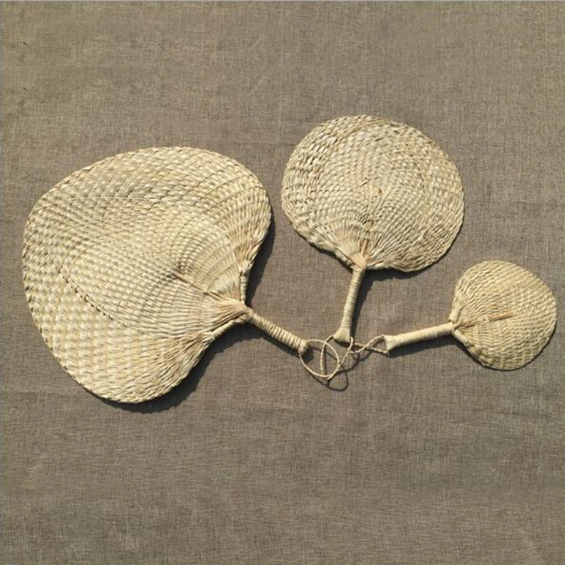 Ручной соломенный вентилятор винтажный ручной работы стильный портативный ZJM9177