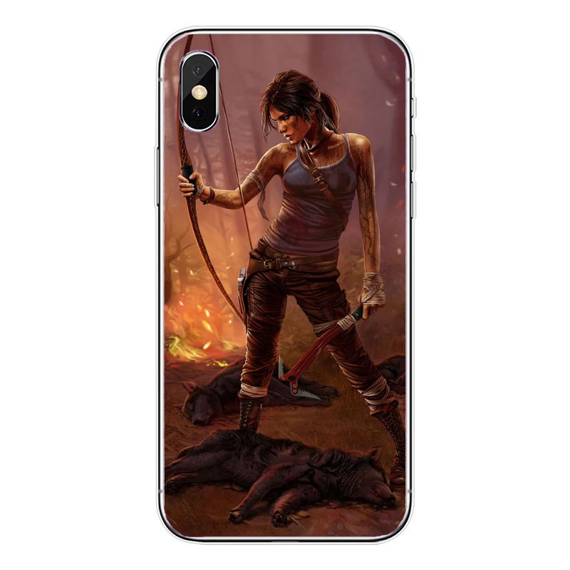 Жесткий чехол Tomb Raider для Apple iPhone X 10 XS 7 6 6s 8 Plus 4 4S 5 5S SE XR Max | Мобильные телефоны и