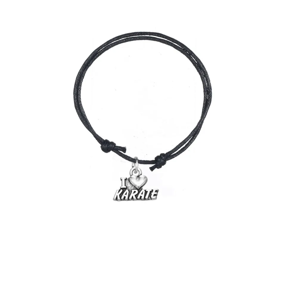 Teamer 5 шт./лот античный серебряный Регулируемый корейский вощеный шнур браслеты