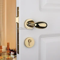 Top Quality European Silent Mortise Door Lock Set Interior Entry Door Knobs Lock for Living Room Bedroom Bathroom 9 Colors
