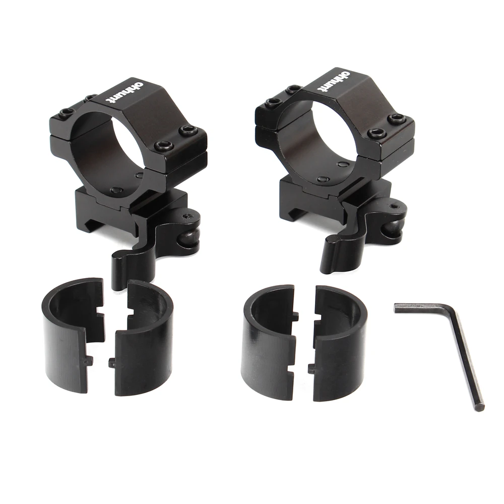 

25.4mm 30mm Low Profile 20mm Picatinny Weaver Quick Disconnect Rings Rifle Scope Rail Mount Hunting Tactical Accessories