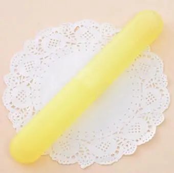 Yellow 1 шт. портативная зубная щетка для путешествий, коробка для хранения, Набор цветных, ярких цветов, скраб для зубной щетки, трубка для зубной щетки, чашка для зубной щетки, аксессуары для ванной комнаты - Цвет: Yellow