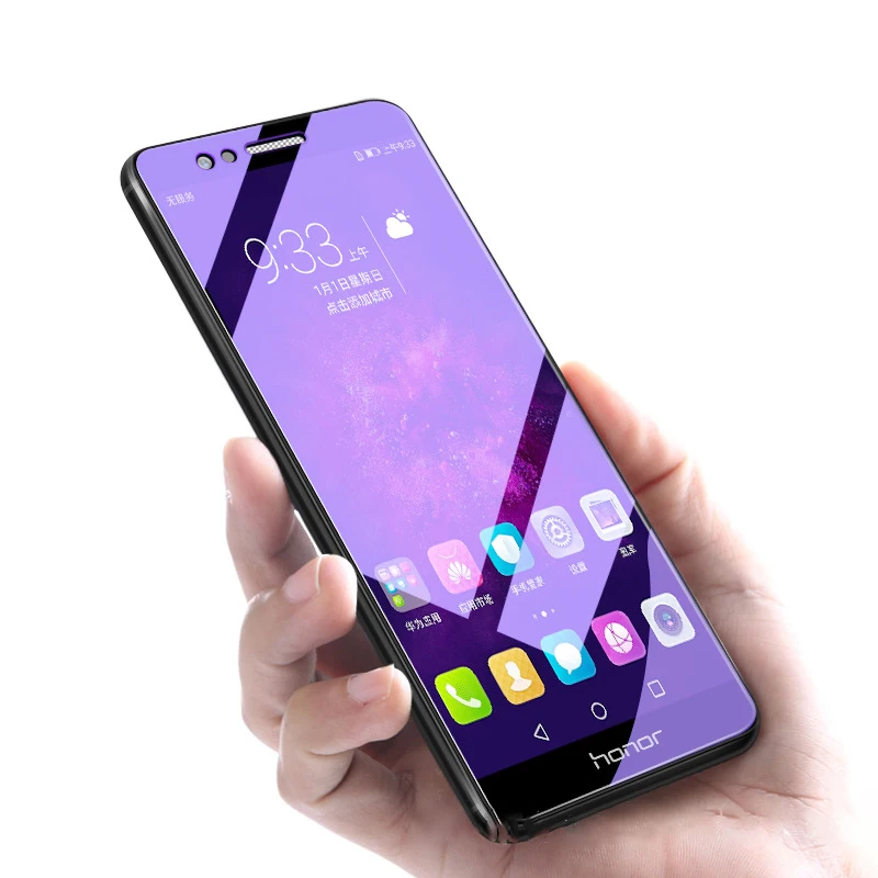 2.5D анти-синяя пленка для Huawei Honor 8 8X MAX Защитная экрана V9 V10 9 10 Lite HD защитная |