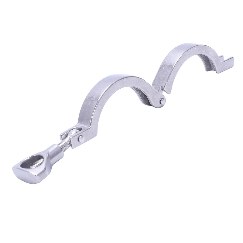 2 дюйма 63 мм Нержавеющая сталь 304 одноконтактный Heavy Duty Tri Clamp с украшением в виде
