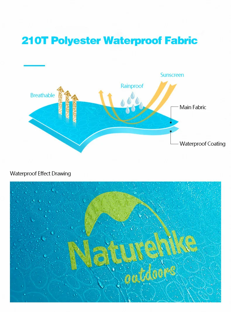 Naturehike P серии Палатка Сверхлегкая 2 3 4 Человек Открытый UPF50+ семейный тент алюминиевый полюс водонепроницаемый Пляжный Тент