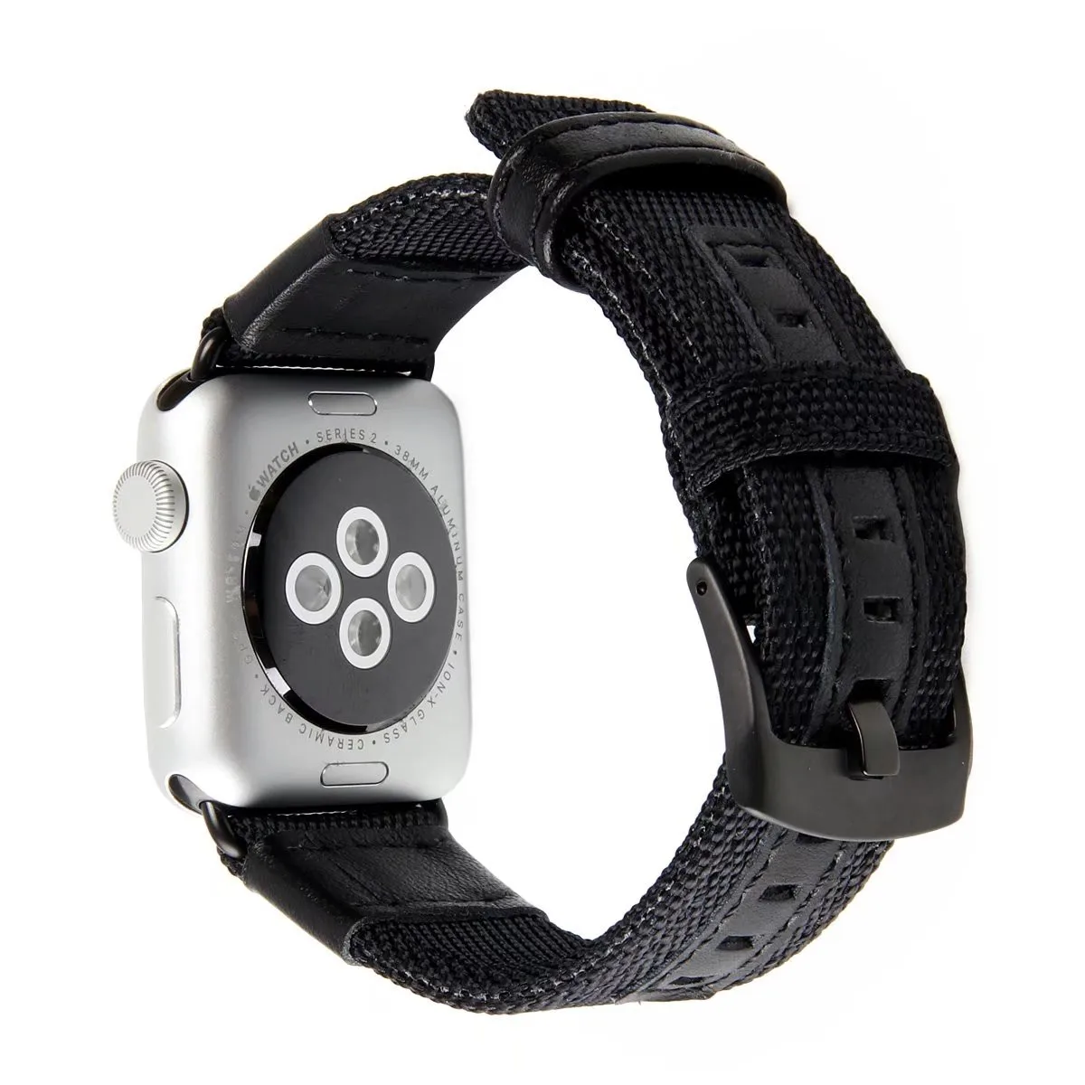 Черный коричневый зеленый нейлоновый ремешок для часов Apple Watch Series 1/2/3 спортивный